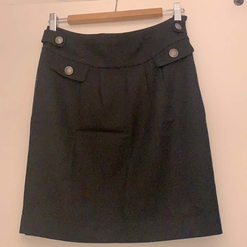 Banana Republic black wool skirt